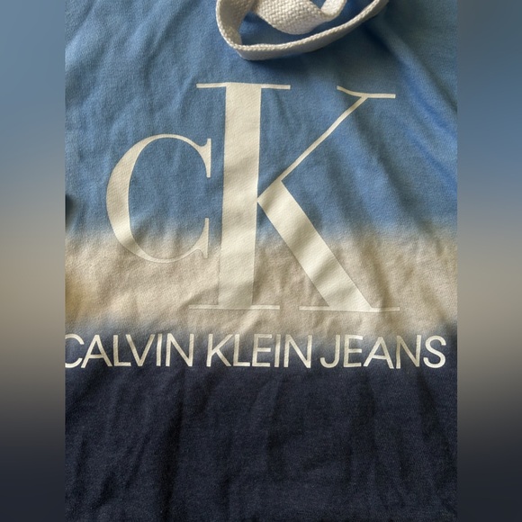 NEW Calvin Klein Jeans Women’s Monogram Logo Tie Dye Block Cropped Hoodie - Picture 5 of 7